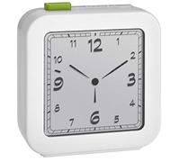 TFA Dostmann 60.2556.02 - Sveglia digitale con funzione snooze, retroilluminazione, colore: bianco, 80 x 40 x 120 mm