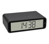 TFA Dostmann TWIST sveglia radiocomandata, 60.2560.10, display ruotabile di 180°, sveglia con funzione snooze, retroilluminazione, antracite