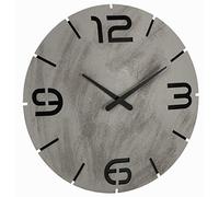 TFA Dostmann 60.3536 - Orologio da parete radiocontrollato Contour, colore: effetto cemento, numeri neri