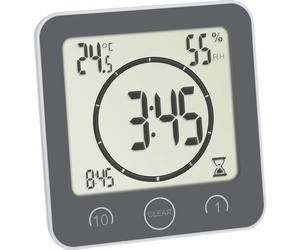 TFA Dostmann 60.4001.10 Bad- /Küchenuhr mit Timer Timer Grigio digitale