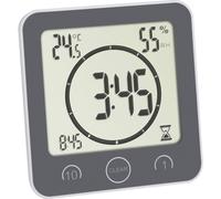 TFA Dostmann Bad- /Küchenuhr mit Timer Timer Grigio digitale
