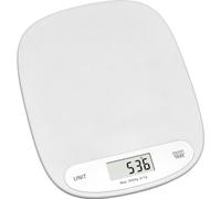 TFA Dostmann Bilancia da cucina digitale con display LCD, 50.2003.02, funzione di pesatura con tara, funzionamento a sensore tattile, plastica, bianco