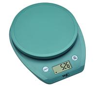 TFA Dostmann bilancia da cucina digitale MOCHI, 50.2007.20, con display LCD, calcolo del volume del latte, bilancia per alimenti, fino a 5 kg, leggera, con cuscinetti in gomma, verde
