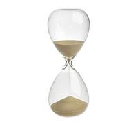 TFA Dostmann Clessidra 15 minuti, 18.6009.53.90, in vetro, sabbia dorata, accessorio per la casa, oro, (L) 73 x (H) 190 mm
