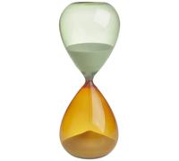 TFA Dostmann Clessidra durata 30 minuti, 18.6010.02.41, combinazione di vetri colorati verde e arancione, con sabbia