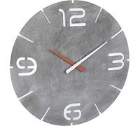 TFA Dostmann Contour Design 60.3536 - Orologio da parete senza fili, effetto cemento, con batteria