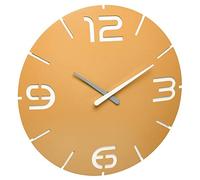 TFA Dostmann CONTOUR design orologio radiocomandato, 60.3536.07, orologio da parete, con numeri e indici, giallo, Ø 350 x (H) 35 mm