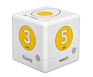 TFA Dostmann Cube 38.2041.07 - Timer digitale per uovo, 60 x 60 x 60 mm, colore: Giallo