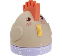 TFA Dostmann Gallo sveglia da cucina, 38.1040, timer meccanico, timer per uova, divertente, plastica