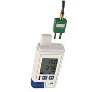 TFA Dostmann Logger per temperatura e umidità LOG210 TC, 31.1061.02, memoria per 60.000 set dati, interfaccia USB, uscita PDF, certificazione ISO, bianco