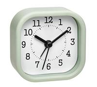 TFA Dostmann Mini sveglia analogica 60.1035.04, ideale come sveglia da viaggio, con sveglia, piccola e maneggevole, verde pastello, 52 x 23 x 52 mm (lunghezza x larghezza x altezza)