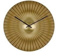 TFA Dostmann orologio analogico da parete di design ROKOKO, 60.3031.53, design moderno a ventaglio, stravagante quadrante dorato, orologio al quarzo, oro, 33cm