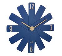 TFA Dostmann Orologio da parete analogico Clock in the Box, 60.3020.06, movimento silenzioso, esclusivo per progettato, da collegare, accessorio per la casa, orologio di design, blu