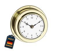 TFA Dostmann Orologio da parete analogico MARITIM, 98.1021, in ottone, design marittimo, made in Germany