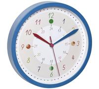 TFA Dostmann Orologio da parete analogico Tick & Tack 60.3058.06.90 per bambini con marcature blu