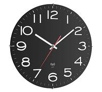 TFA 60.3509 Orologio Da Analogico Vero Vetro Parete DCF-77 Radio 300 MM senza