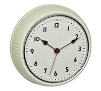 TFA Dostmann Orologio da parete analogico radiocontrollato, 60.3541.09, design retrò, con lancetta dei secondi, in metallo, beige