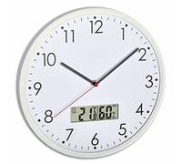 Analogico Orologio Parete TFA 60.3048.02 Termometro Igrometro Leise 302 MM Sweep