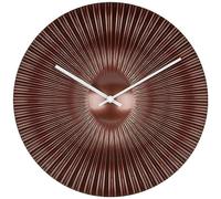 TFA Dostmann Orologio da parete radiocomandato di design ROKOKO, 60.3520.51, elegante quadrante moderno, fascino retrò, orologio radiocomandato, rame