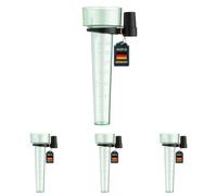 TFA Dostmann pluviometro analogico, 47.1013, Resistente alle intemperie, per Il Giardino, Misura Le precipitazioni, Verde (Confezione da 4)