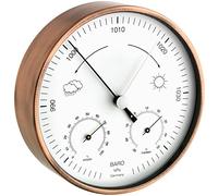 TFA 20.2027.51 Stazione Metereologica Rame Barometro Termometro Analogico Tondo
