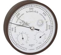 TFA Dostmann Stazione meteo analogica per interni ed esterni, barometro, igrometro, termometro, resistente alle intemperie, lunghezza 160 x larghezza 46 x altezza 160 mm