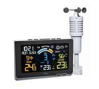 TFA Dostmann stazione meteo con sensore esterno radio SPRING BREEZE, 35.1140.01, con display a colori, previsioni meteo con limiti/simboli di allarme, con sensore esterno, nero