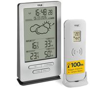 TFA Dostmann 35.1162.54 Stazione meteorologica elettronica per interni/esterni Nero/Argento