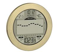 TFA Dostmann Stazione meteo marittima Meteomar, 35.1124.53, previsioni del tempo tramite barometro, adatta a marinai/navigatori, con diagramma e tendenza della pressione atmosferica, allarme, oro