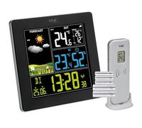 TFA Dostmann Stazione meteo radio con sensore esterno SUN2 digitale, 35.1174, temperatura interna ed esterna, grande display a colori, clima abitativo, orologio radio con data, igrometro, con