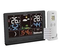 TFA Dostmann Stazione meteo radiocontrollata Season 2, 35.1118, con sensore esterno, previsioni meteo, display a colori, temperatura e umidità dell'aria, incluso orologio radiocontrollato con fase