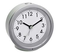 TFA Dostmann Sveglia analogica 60.1034.04 con movimento silenzioso con retroilluminazione, verde, 103 x 39 x 99 mm (L x P x A)