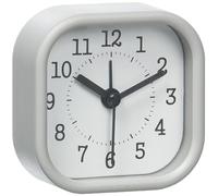TFA Dostmann Sveglia analogica, 60.1035.10, Ideale per Viaggi, 5 x 5 cm, Piccola e compatta, Colore Grigio Pastello, 52 x 23 x 52 mm
