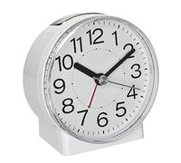 TFA Dostmann Sveglia analogica 60.1037.02 – lancetta secondi, retroilluminazione, allarme, bianco