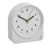 TFA Dostmann Sveglia analogica 60.1041.02 senza ticchettio con movimento Sweep, con retroilluminazione/sensore di luce, sveglia da viaggio e orologio da tavolo, con lancetta dei secondi, orologio al