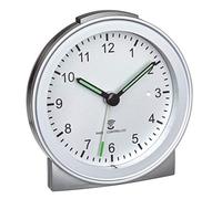 TFA Dostmann Sveglia analogica 60.1517.54 radiocontrollata argento in plastica 81×31×84 mm