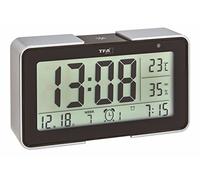 Tfa Dostmann 60.2540.01 Melody Wireless Alarm Clock Nero,Argento One Size / EU Plug