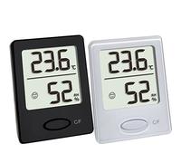 TFA Dostmann Termoigrometro digitale 30.5041 per misurazione dell'umidità dell'aria e misurazione della temperatura, per interni, con indicatore di comfort, per controllo del clima della stanza, 4,6 x