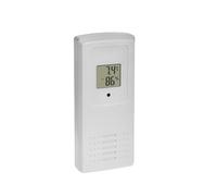 TFA Dostmann Termoigrotrasmettitore digitale, 30.3256.02, con display per stazione meteo TFA Clear (35.1168.02), canale 1-3, trasmettitore di ricambio e supplementare, bianco