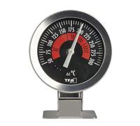 TFA Dostmann termometro da forno analogico 14.1030.60 per il monitoraggio della temperatura del forno in acciaio inox da appendere o da appoggio fino a 300°C, argento