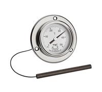 TFA Dostmann Termometro da forno, analogico, per pizza, in acciaio inox, 0°C - 500°C, per barbecue, pirometro, forno a legna, forno a pietra, 14.1036.60