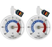 TFA Dostmann Termometro di raffreddamento analogico piccolo e pratico controllo frigorifero congelatore L 72 x L 21 x H 95 mm (Confezione da 2)