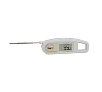 TFA Dostmann, termometro Digitale a Barbecue, Thermo Jack, 30.1047.02, Ideale per Il Controllo della Temperatura (Carne, arrosti, Alimenti per Bambini), Versatile, Lavabile, Bianco