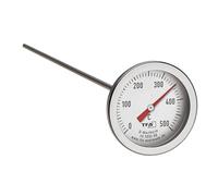 TFA Dostmann Termometro professionale da forno, 14.1035.60, in acciaio inox, con sensore di temperatura lungo (30 cm), come ricambio per forno per pizza, forno a legna, forno in pietra, barbecue,