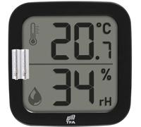 TFA Dostmann TFA-ID - Sensore interno per temperatura ambiente e umidità ID-A0 per interni, 30.3908, per stazioni TFA.me, controllo della temperatura e controllo dell'umidità, interno, portata 100 m
