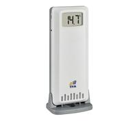 TFA Dostmann TFA-ID Trasmettitore aggiuntivo ID-A6, 30.3906.02, controllo temperatura e umidità, per sistema TFA.me con Wifi, uso professionale tramite PC e cellulare, 868 MHz, bianco