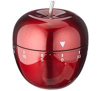 TFA Dostmann Timer da Cucina Mela 38.1030.05 in Acciaio Inox in Rosso, Inossidabile, 0