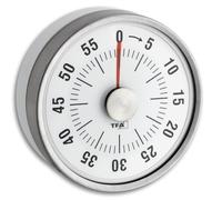 TFA Dostmann timer da cucina PUCK, 38.1028.02, timer per uova magnetico, timer, con indicazione del tempo rimanente, 0-60 minuti, bianco