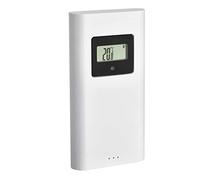 TFA Dostmann Trasmettitore di temperatura con display, trasmettitore da esterno, per stazione meteorologica wireless Horizon 35.1155.01, bianco, (L) 50 x (P) 30 x (H) 97 mm