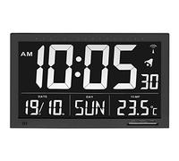 Tfa Dostmann 60.4505 Radio Wall Alarm Clock Nero One Size / EU Plug